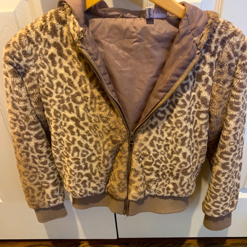 Faux fur Jaguar Print Jacket